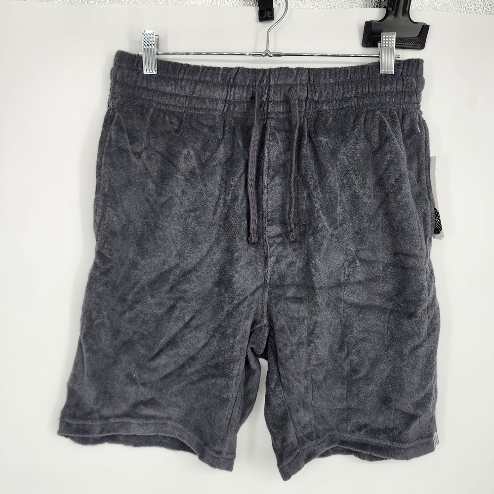 Grayers Dark Grey Small 7" Inseam Rio Terry Jacquard Shorts NWT